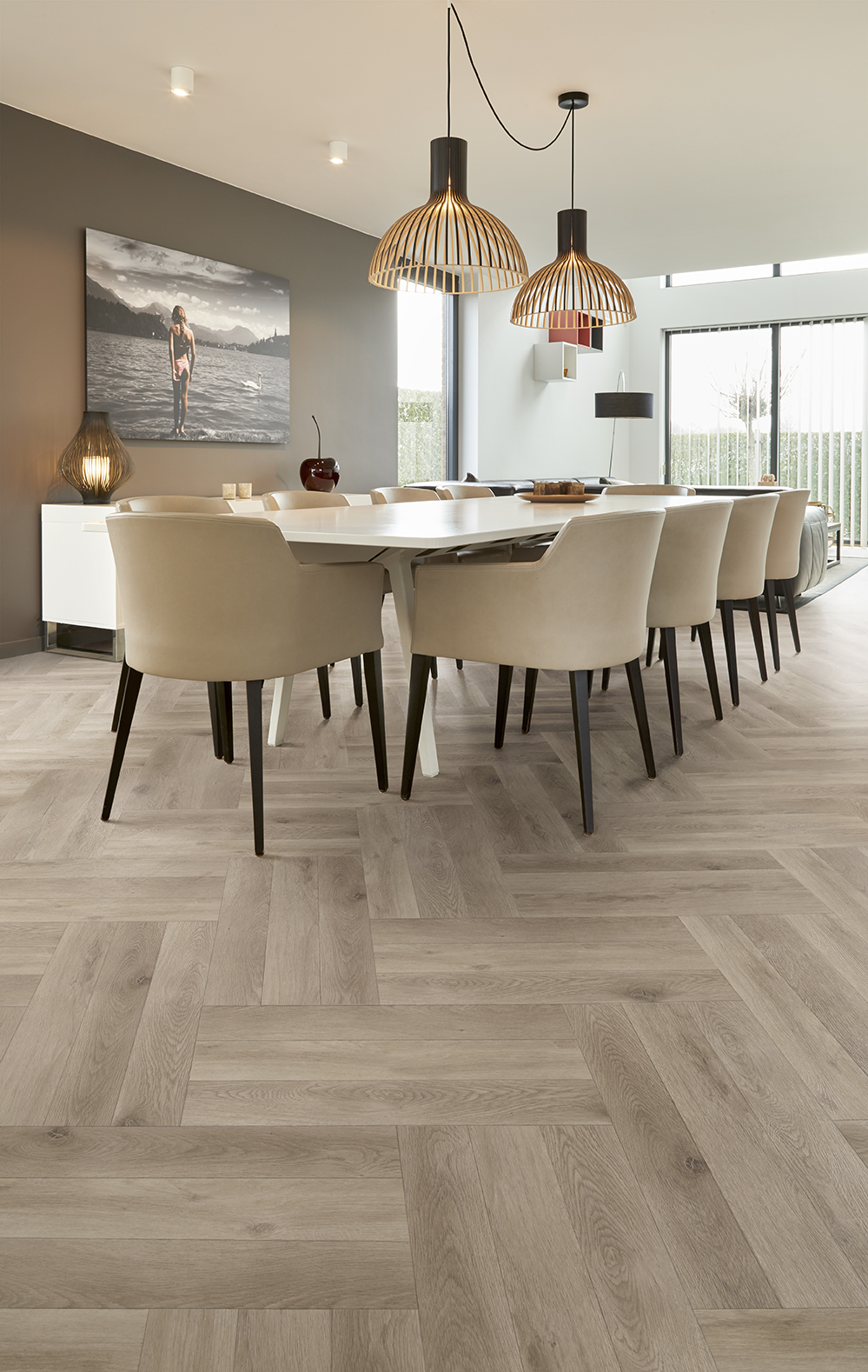 COREtec® Flexile 'Meadow' Fischgrät 50 FLXH 807 Klebe-Vinyl 3mm