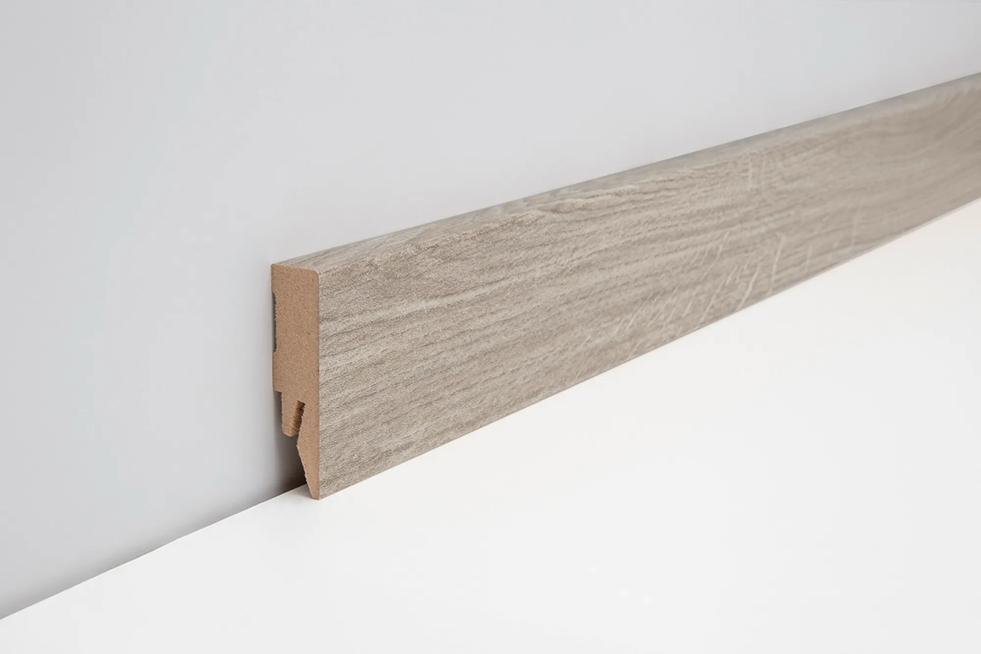 JOKA Sockelleiste "L102 #458 | Grey Pine foliert" 14x58 mm FO#458 Profil #458 mit FinishFolie Oberfläche